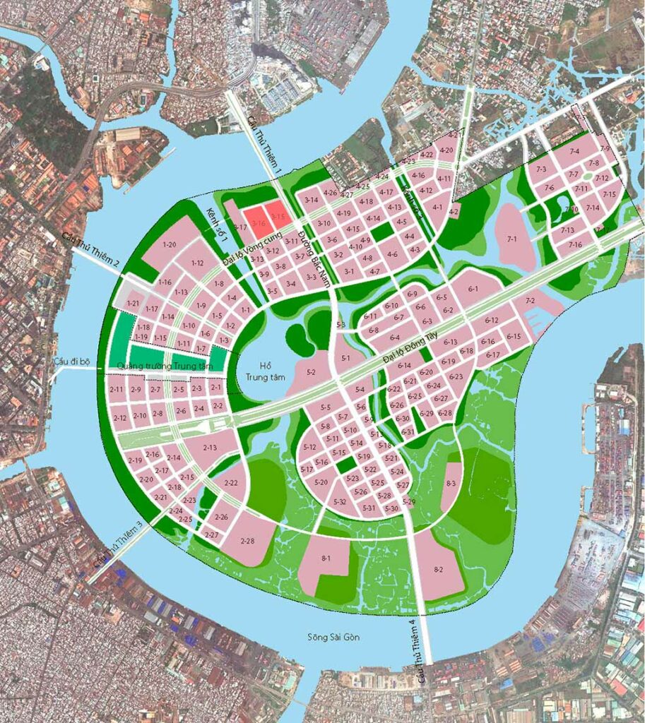 Mặt bằng tổng thể và chi tiết Dự án Thủ Thiêm River Park