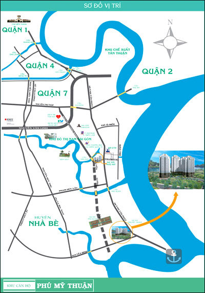 Phú Mỹ Thuận Apartment có vị trí vô cùng thuận lợi