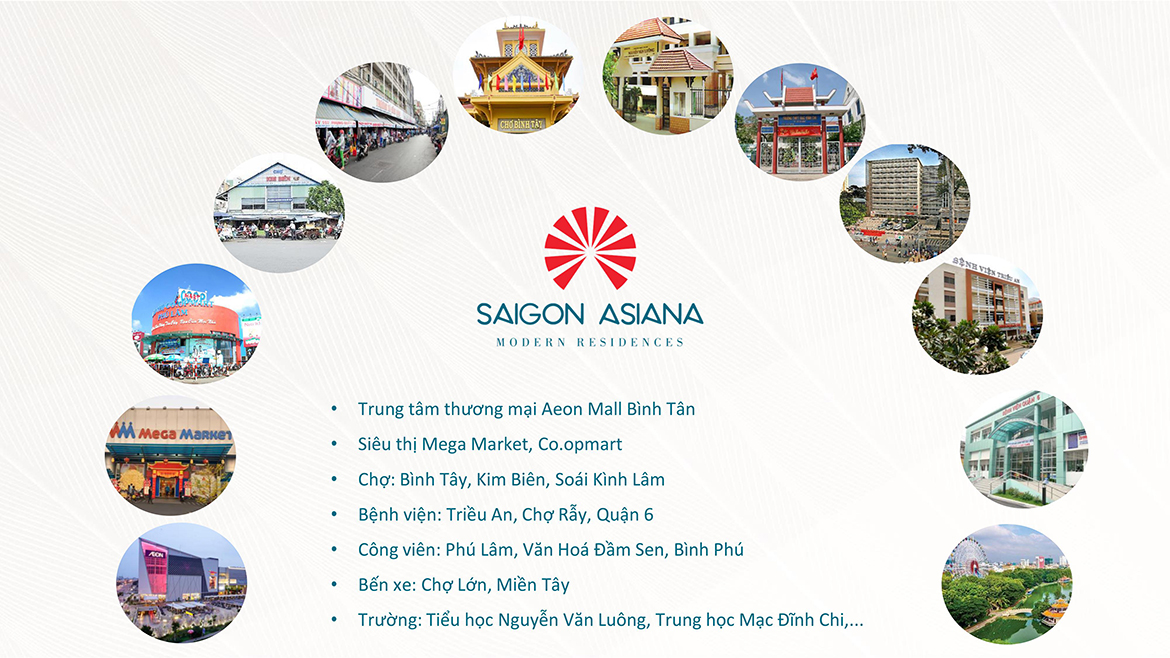 Tiện ích ngoại khu Dự án Saigon Asiana