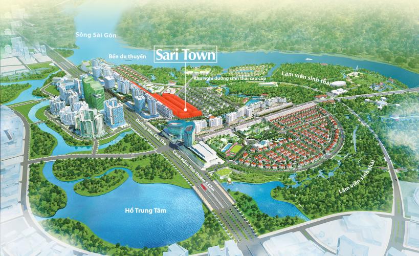 vị trí dự án Sari Town Sala Đại Quang Minh