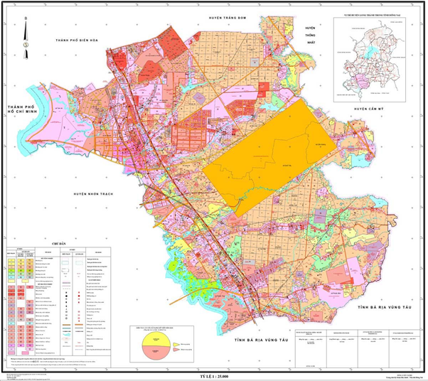 Bản đồ quy hoạch Đồng Nai huyện Long Thành
