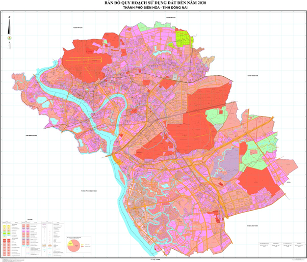 Bản đồ quy hoạch Đồng Nai thành phố Biên Hòa