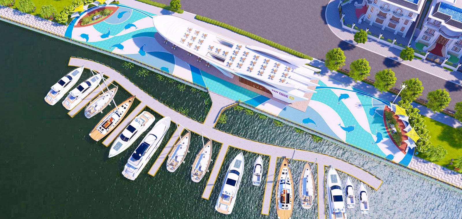 Bến du thuyền Dragon Bay - dự án Vạn Phúc City